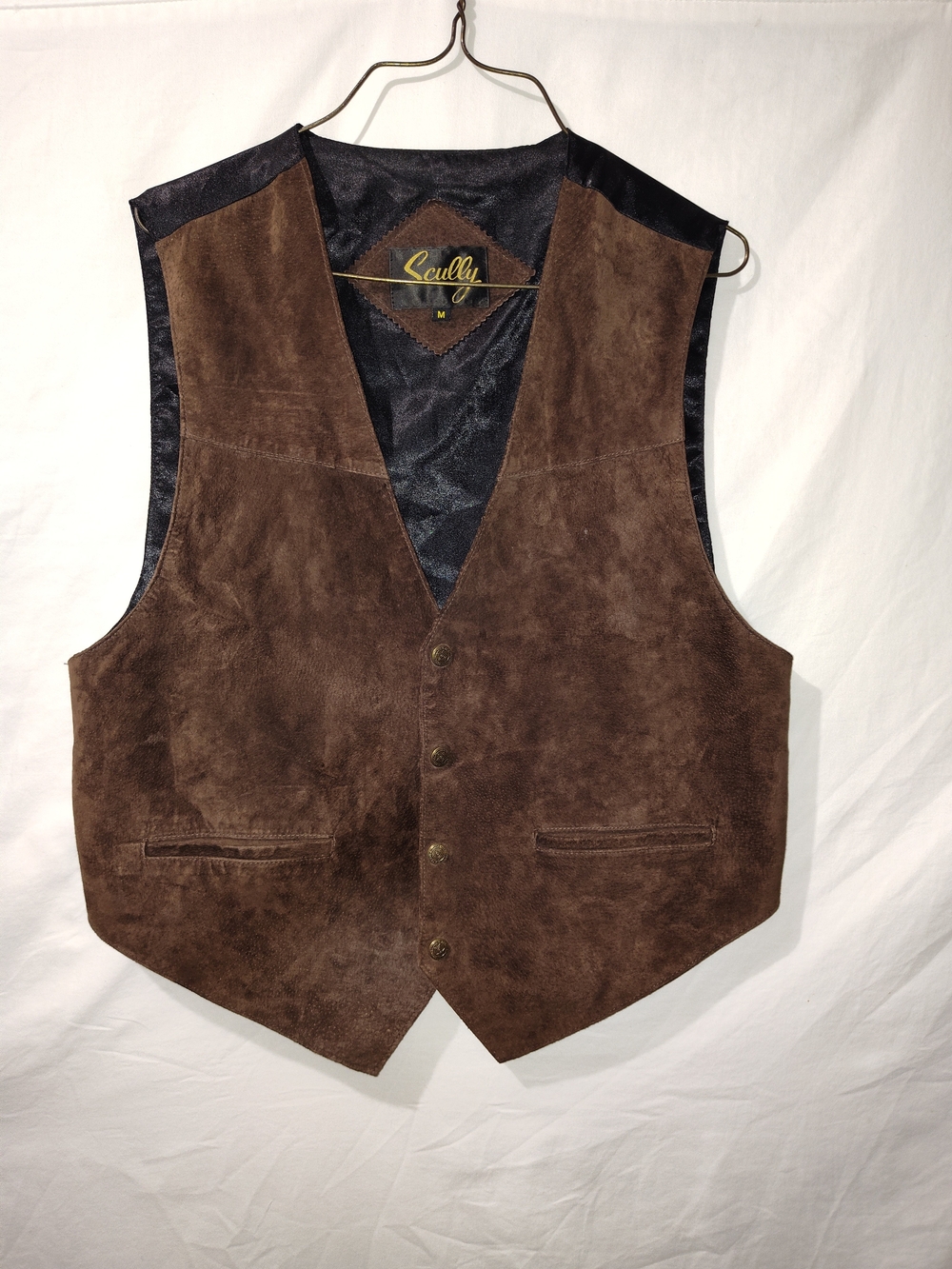 Scully Men's Brown Suede Vest
